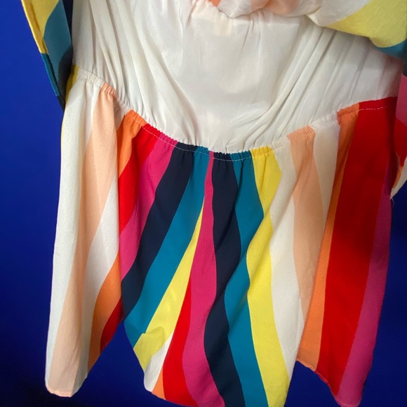 Rainbow Shorts Halter Romper NWOT - Picture 7 of 11